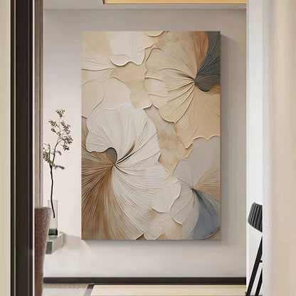 Floral Embossed Canvas Wall Art Homeandso