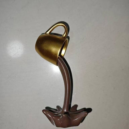 Cup Overflowing Creative Figurine Homeandso