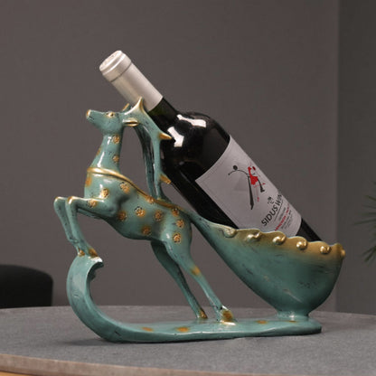 Artistic Deer Wine Bottle Holder Homeandso