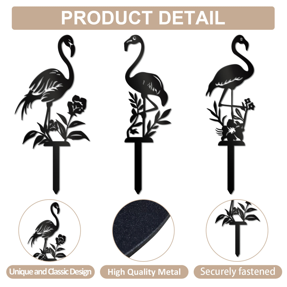 Decorative Flamingo Garden Stakes Homeandso