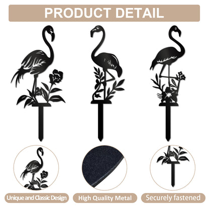 Decorative Flamingo Garden Stakes Homeandso