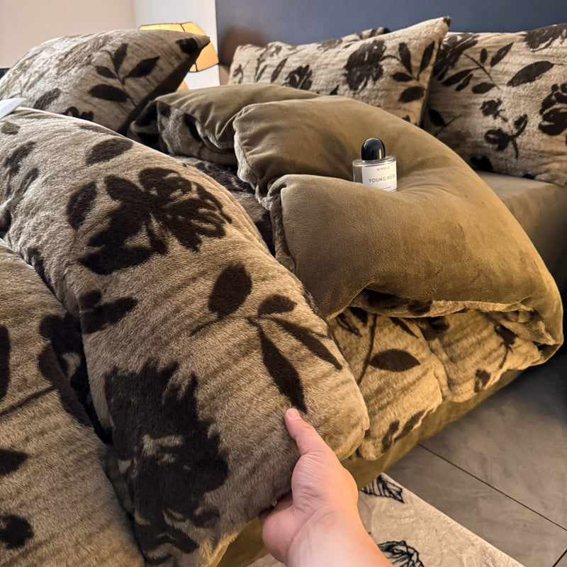 Luxurious Faux Fur Duvet Cover Set