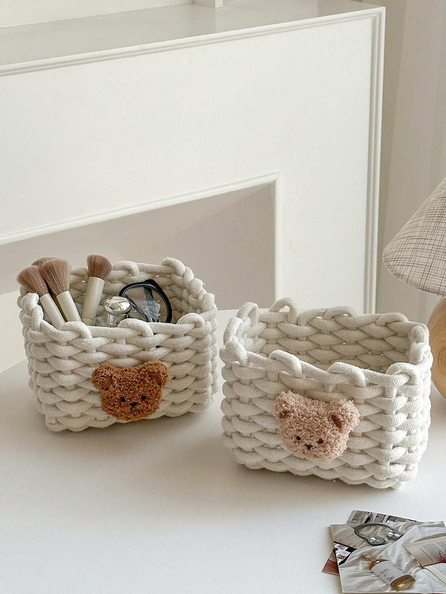 Cozy Decorative Knitted Storage Basket