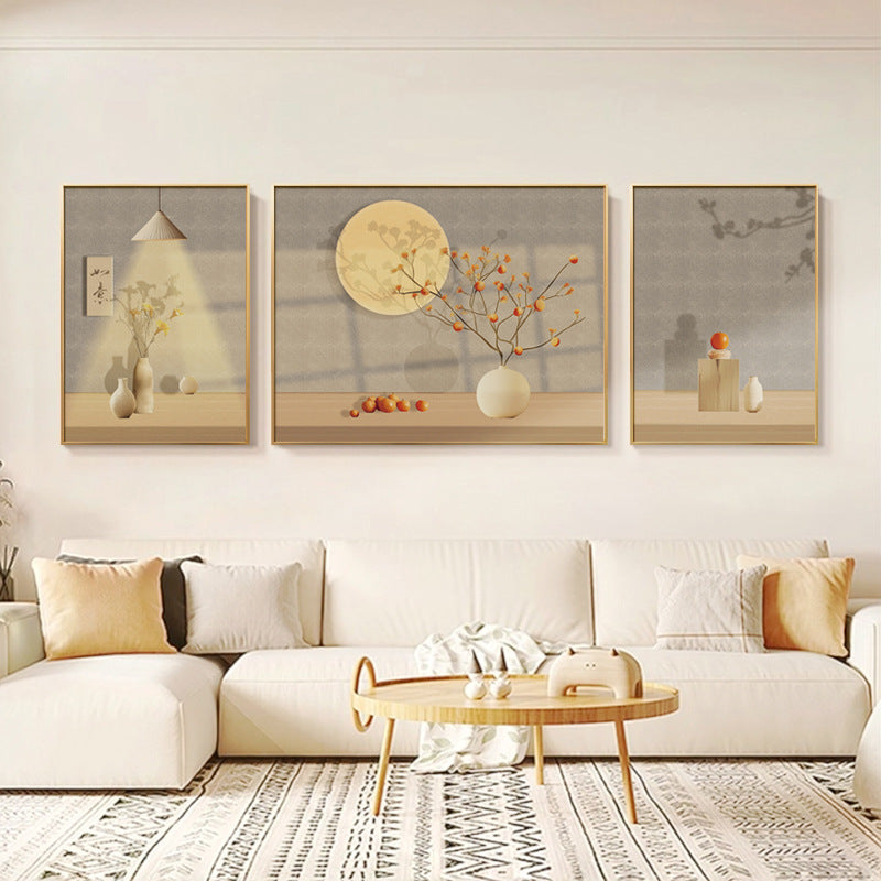 Elegant Botanical Framed Triptych Wall Art Homeandso