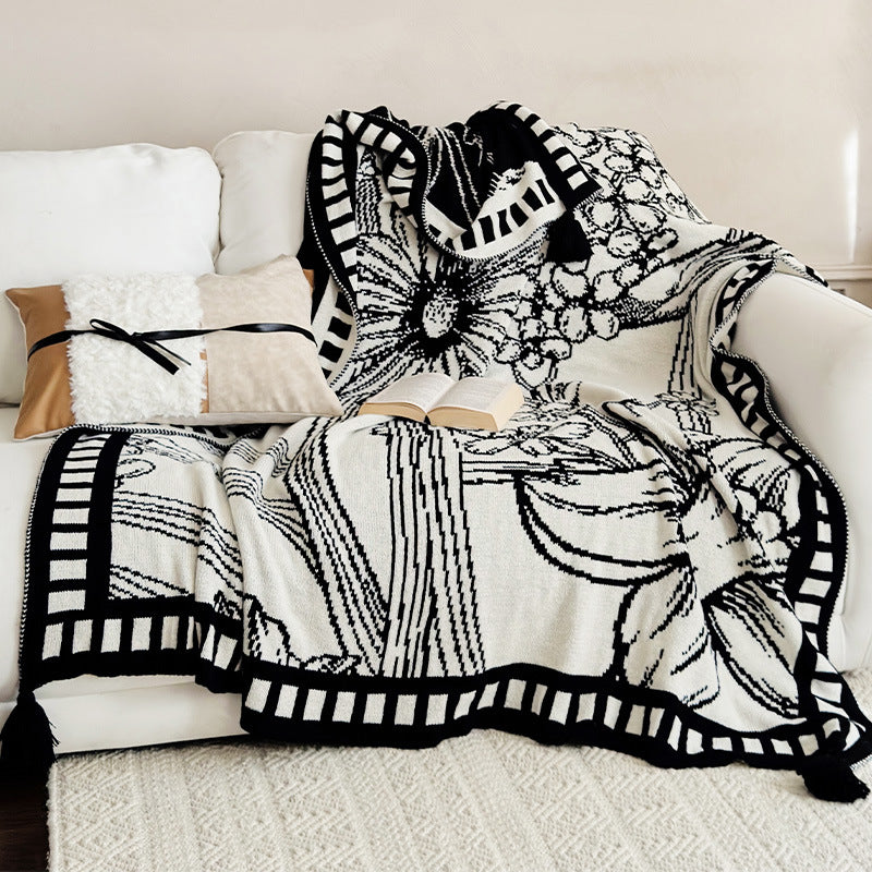 Cozy Decorative Knit Throw Blanket