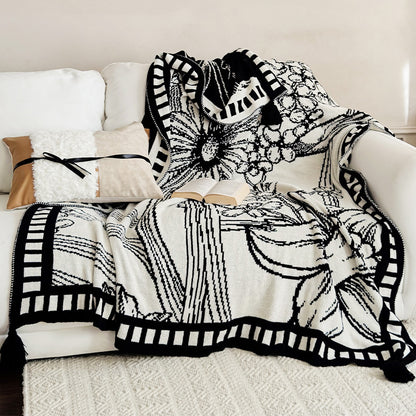 Cozy Decorative Knit Throw Blanket