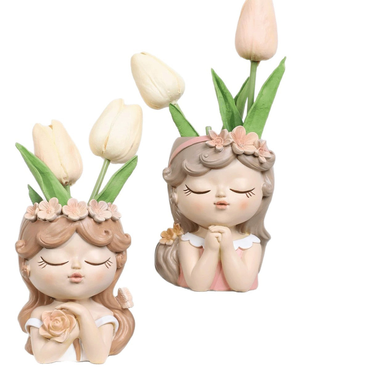 Charming Ceramic Girl Figurine Homeandso