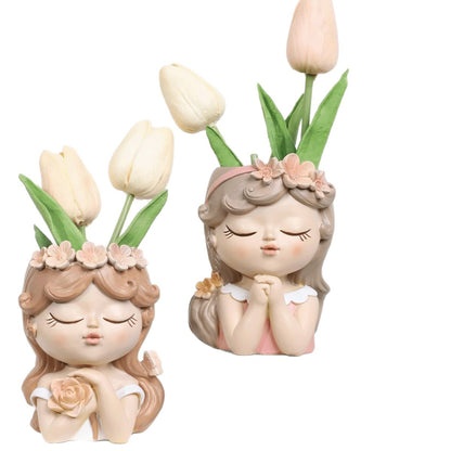 Charming Ceramic Girl Figurine Homeandso