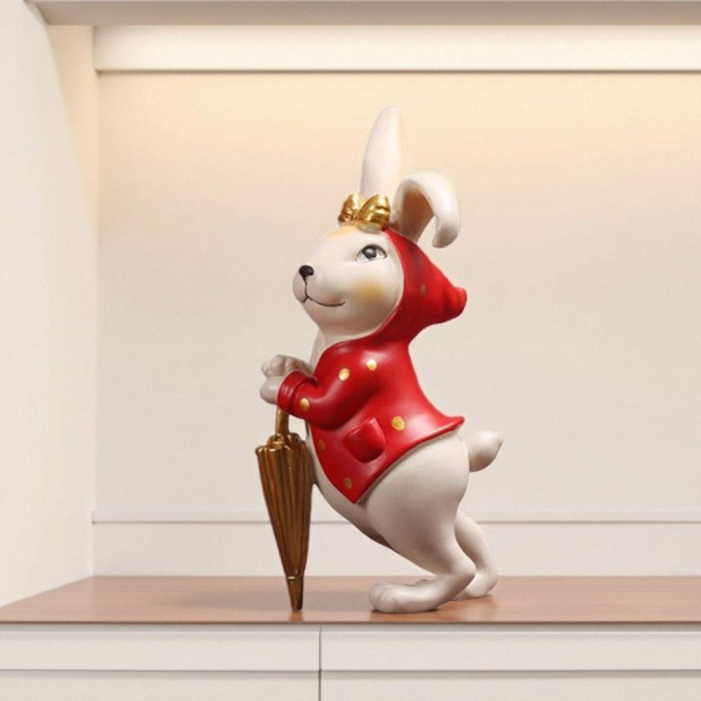Decorative Bunny Figurine Homeandso
