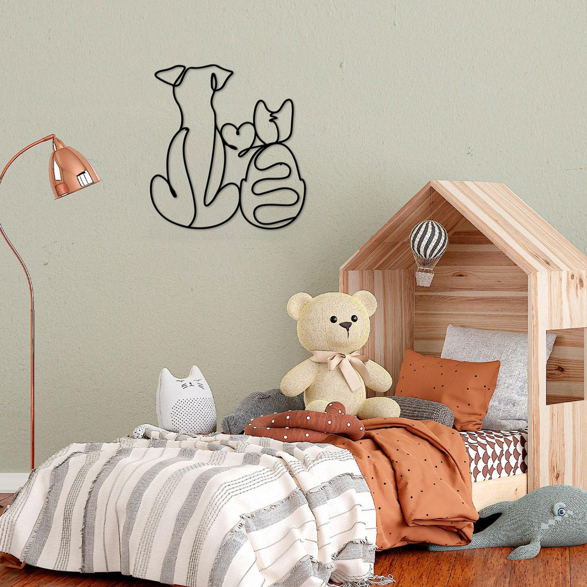 Home Decor Pet Silhouette Wall Art Homeandso