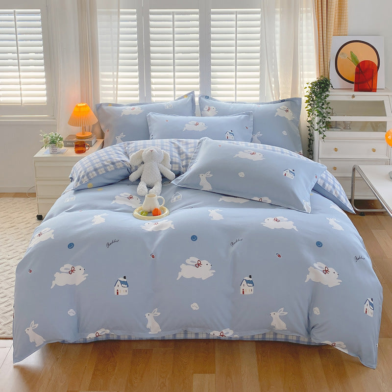 Heart Print Duvet Cover Set Homeandso