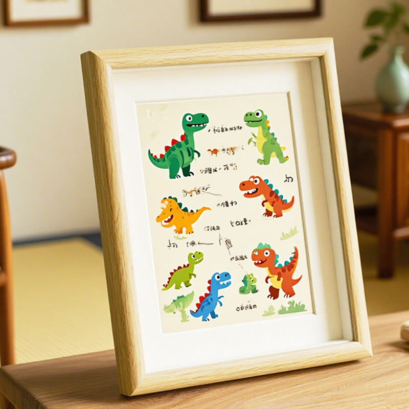 Whimsical Dinosaur Illustration Frame