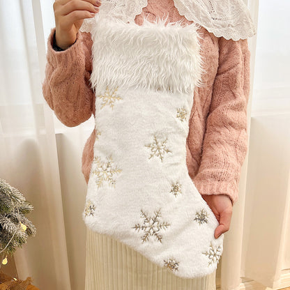 Festive Holiday-Themed Snowman Stocking
