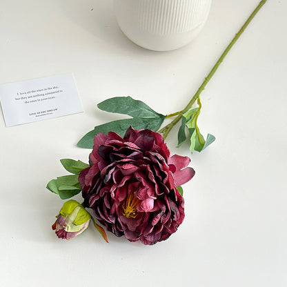 Lifelike Floral Peony Stem Arrangement