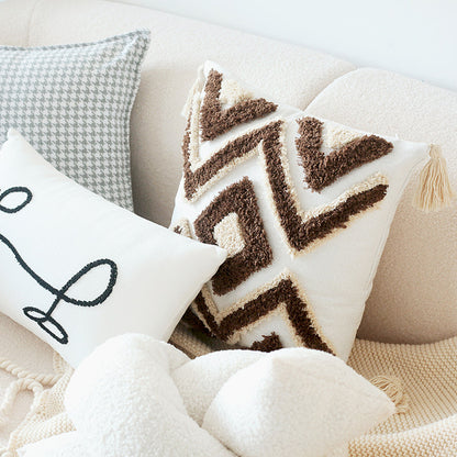 Cozy Textured Decorative Bolster Pillow