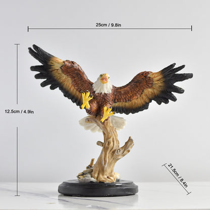 Decorative Realistic Bald Eagle Figurine Homeandso