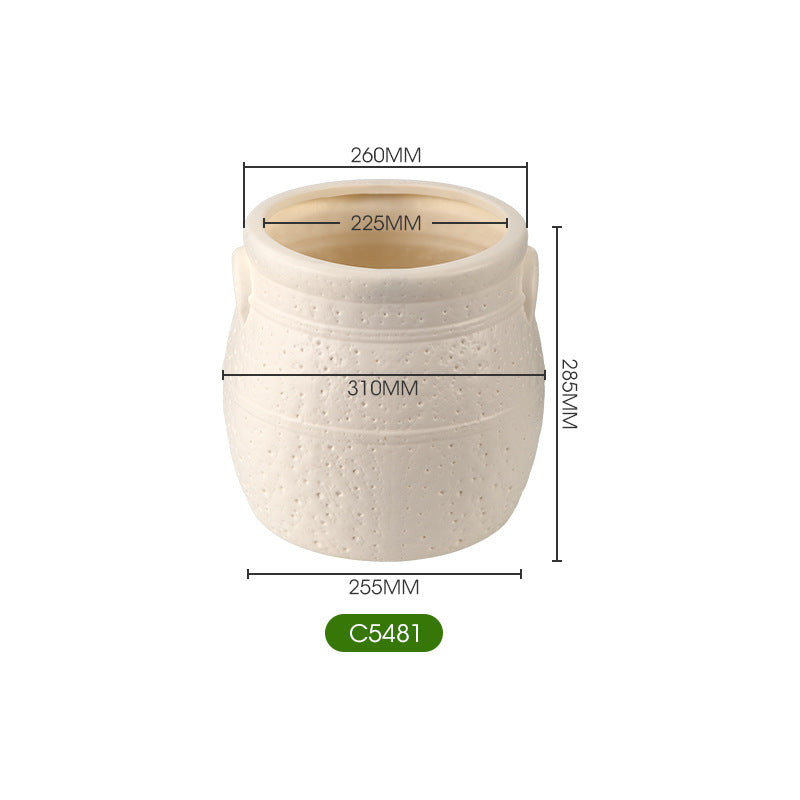 Textured Ceramic Flower Planter Homeandso
