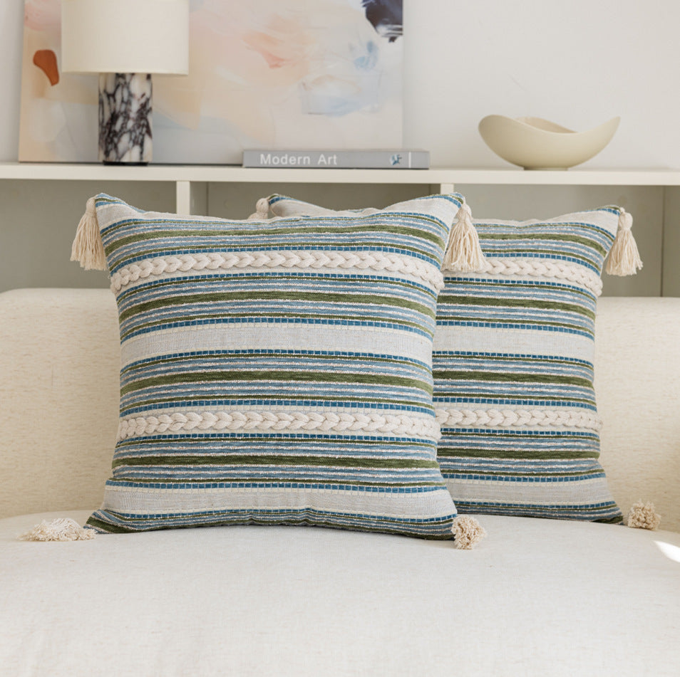 Woven Textured Decorative Pillow