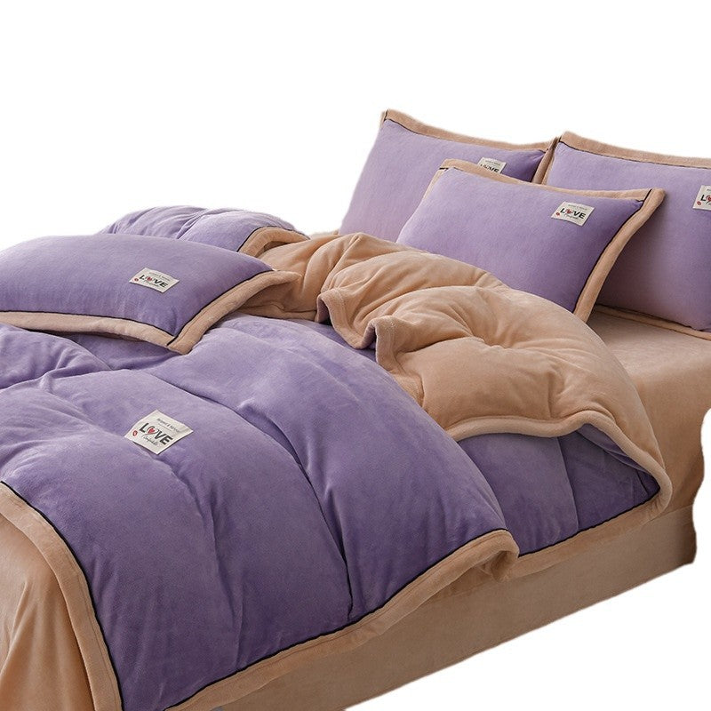 Plush Velvet Comforter Set