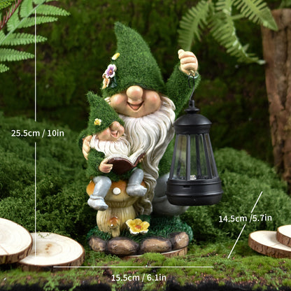 Garden Gnome Figurine with Lantern Homeandso