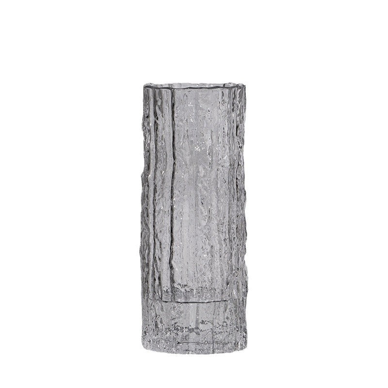 Textured Glass Water Vase