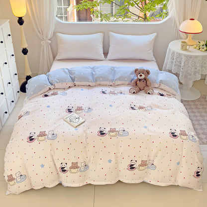 Playful Heart Pattern Duvet Cover Set Homeandso