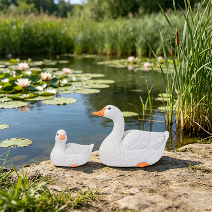 Charming Duck Family Figurines Homeandso