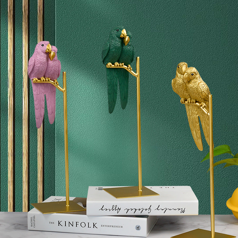 Decorative Parrot Sculpture Homeandso
