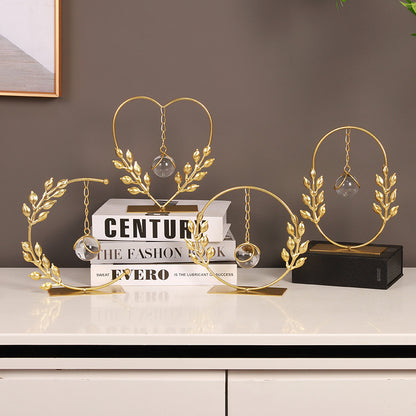 Heart-Shaped Decorative Resin Crystal Stand Homeandso