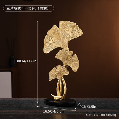 Decorative Ginkgo Leaf Sculpture Homeandso