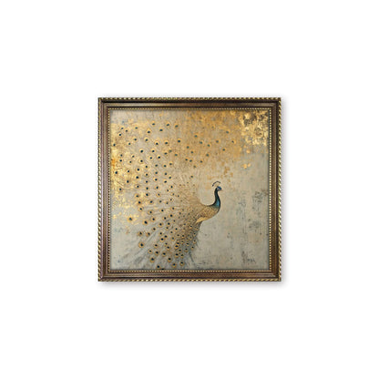 Elegant Framed Peacock Art Canvas Homeandso