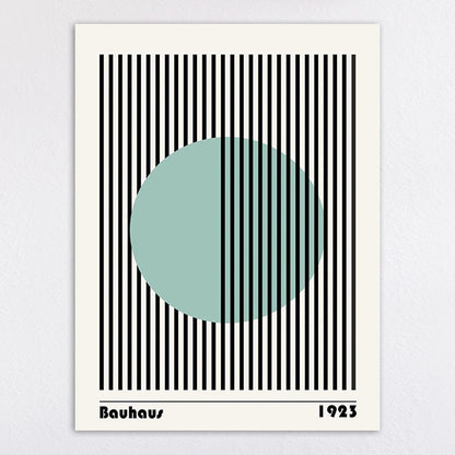 Bauhaus-Inspired Abstract Wall Art Print Homeandso