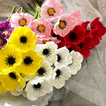 Elegant Artificial Anemone Floral Stem