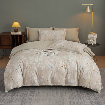 Nature-Inspired Botanical Print Duvet Cover Set