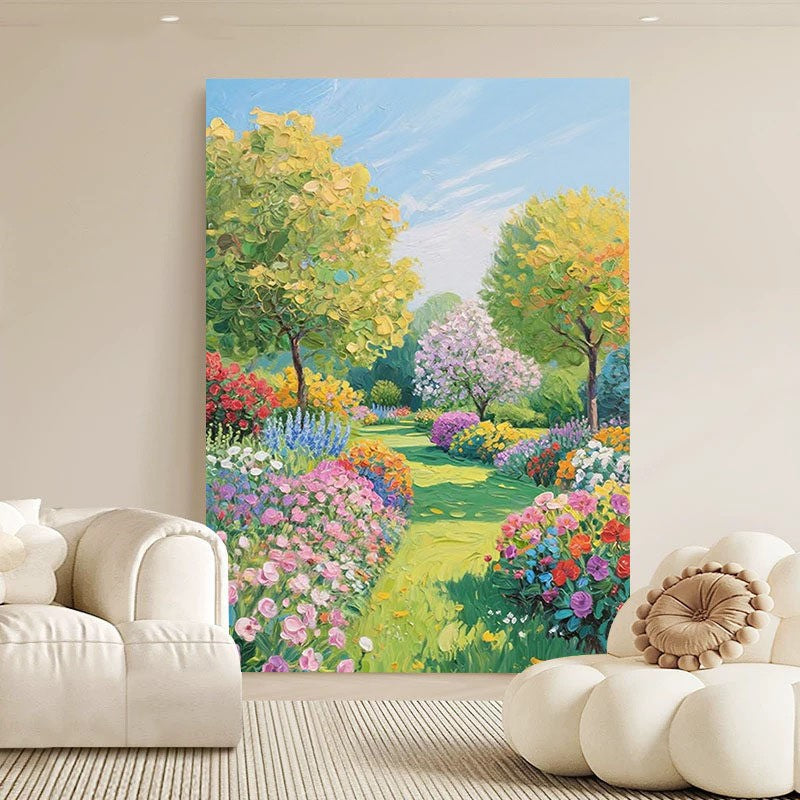 Artistic Floral Landscape Canvas Homeandso