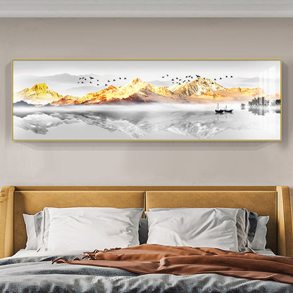 Modern Abstract Mountain Landscape Canvas Art Homeandso