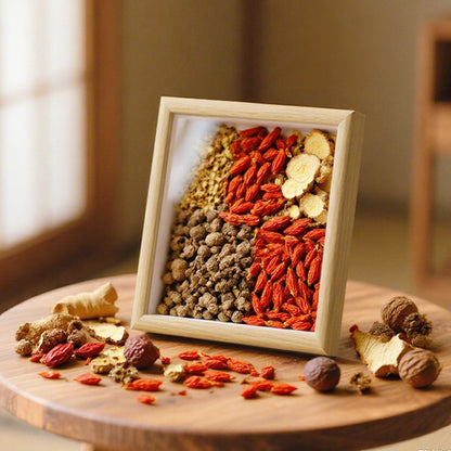 Artistic Herbal Spice Display Frame
