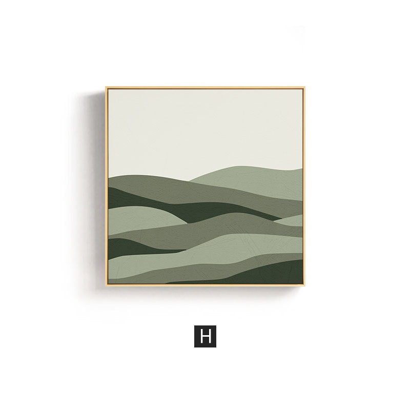 Abstract Wave Design Framed Wall Art Homeandso
