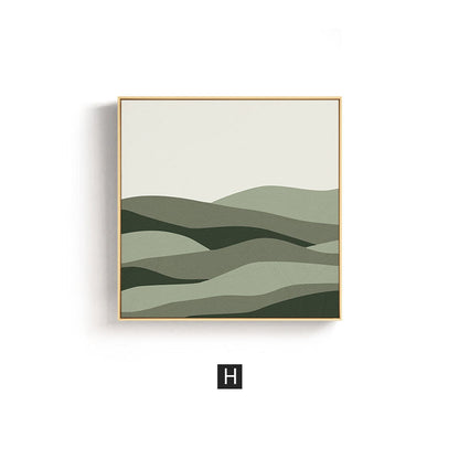 Abstract Wave Design Framed Wall Art Homeandso
