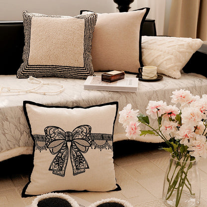 Decorative Botanical Print Accent Pillow