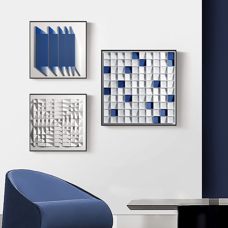 3D Textured Geometric Wall Art Homeandso