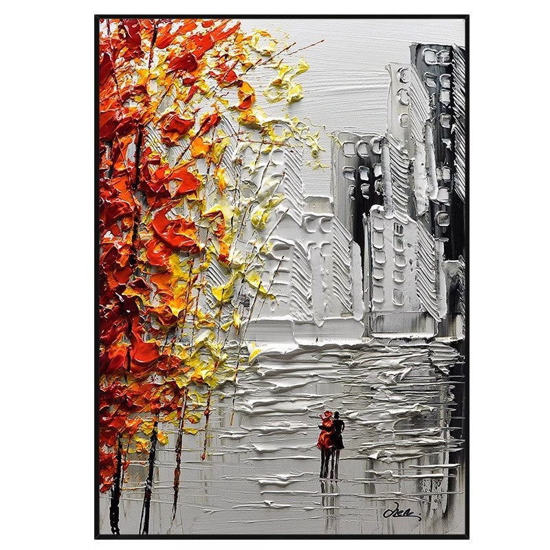Urban Impressionist Cityscape Canvas Art Homeandso