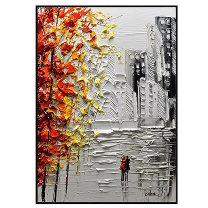 Urban Impressionist Cityscape Canvas Art Homeandso