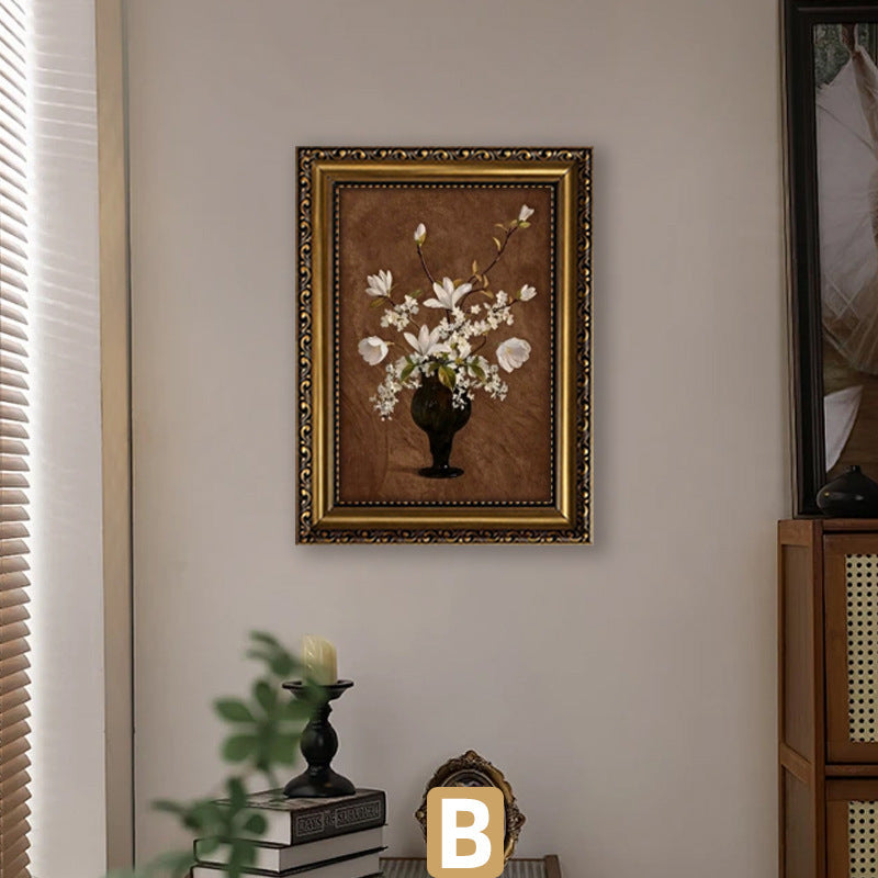 Elegant Framed Floral Art Print Homeandso