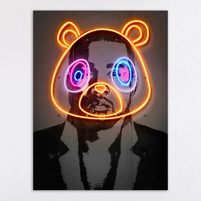 Neon Illumination Street Art Print Homeandso