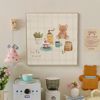 Whimsical Café-Themed Art Print Homeandso