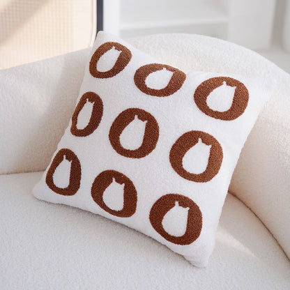 Artistic Animal-Themed Throw Pillow