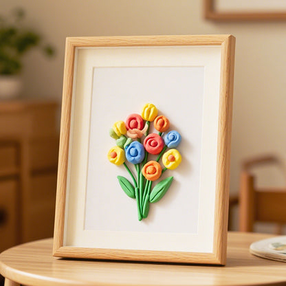 Floral Relief Art Frame