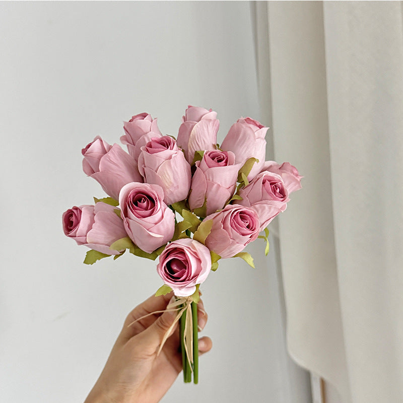 Elegant Artificial Rose Bouquet for Home Decor