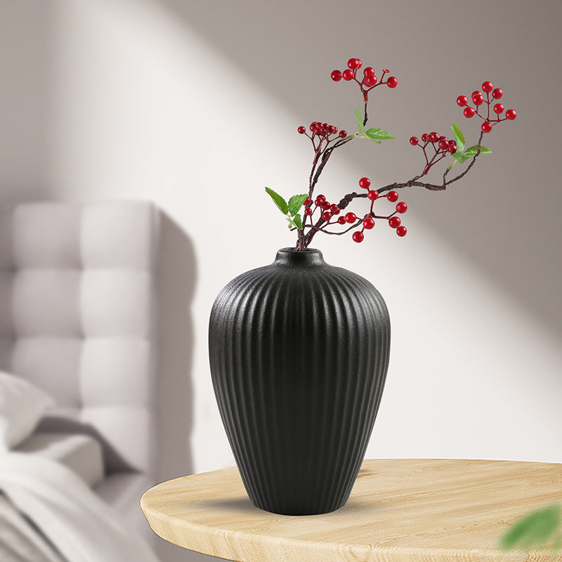 Decorative Textured Ceramic Vase Homeandso